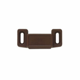 Liberty Hardware Economy Magnetic Catch with Strike Brown