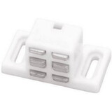 Liberty LQ-C080X8C-W-P Hi-Rise Magnetic Catch with Strike and Screws White