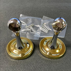 Franklin Brass Paper Holder Post Only Chrome and Polished Brass