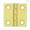 Liberty Hardware Pair of Butt Hinges Brass Plated 1" X 1" Square H0425-AG-PB-U