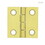 Brainerd LQ-H0426AG-PB-100 (100-Pairs) 1" Square Butt Hinge Brass Plated Pair Loose Pin