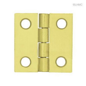 Brainerd LQ-H0426AG-PB-10 (10-Pairs) 1" Square Butt Hinge Brass Plated Pair Loose Pin
