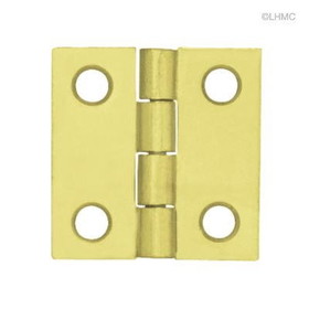 Liberty Hardware 1"  Square Butt Hinge  Brass Plated Pair Loose Pin H0426AG-PB-U