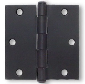 Liberty Hardware Flat Black 3-1/2" Square Corner Hinge - (HN0008C)