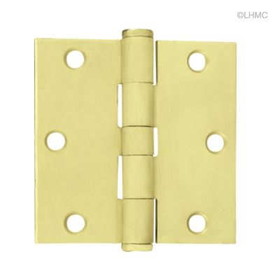 Liberty Hardware Satin Brass Hinge - 3-1/2" - Square Corner - Full Mortise LQ-HN0039G-SB-U