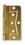Liberty Hardware Carded Pair Non-Mortise Hinge 3" Brass Plated Steel LQ-HN0046G-PB-U