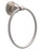 Liberty Hardware Lochurst Wall Mount Round Closed Towel Ring Brushed Nickel