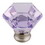 Liberty LQ-P15573V-312-U4 (4-Pack) 1-1/4" Lavender & Satin Nickel Acrylic Faceted Knob