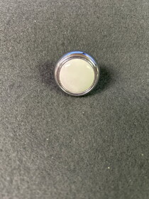 Liberty Hardware (50-Pack) 1-1/4" Round Knob White Ceramic with Chrome