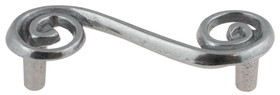 Liberty Hardware 3" Swirl Pull Polished Aluminum