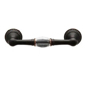 Liberty Hardware 3" or 3-3/4" Dual Mount Palermo Pull Bronze with Copper Highlights