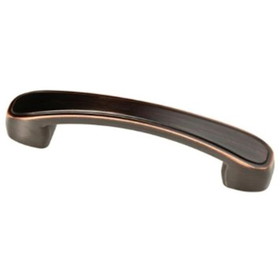 Liberty Hardware 3" or 3-3/4" Dual Mount Kirkwood Pull Bronze with Copper Highlights