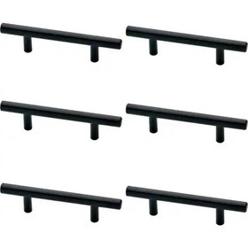 Liberty Hardware (6-Pack) 3" Bar pull Flat Black