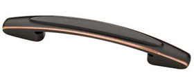 Liberty Hardware 5" Southampton Large Oval Pull Bronze With Copper Highlights