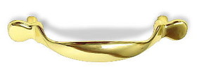 Liberty Hardware 3" Square Ends Pull Polished Brass
