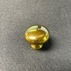Brainerd LQ-P3093HV-PL-C 1-1/4" Solbra Round Knob Polished Lacquer Solid Brass