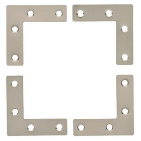 Liberty Hardware Campaign Style Corners - Satin Nickel - 2" (4 Pack)