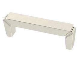 Liberty Hardware 3" Modern Notched Pull Polished Nickel