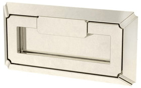 Liberty Hardware 3" Modern Notched Campaign Pull Polished Nickel