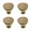 Liberty Hardware (4 Pack) 1-1/2" Izak Knob Champagne Bronze