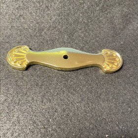 Liberty Fan Design Knob Polished Brass Back Plate