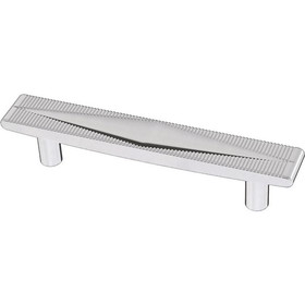 Liberty Hardware 3-3/4" Slatted Diamond Pull Polished Chrome