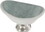 Liberty LQ-P41745-509-C (4-pack) 2-1/2" Glazed Ceramic Knob Turquoise and Satin Nickel