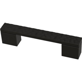 Liberty Hardware 3" or 3-3/4" Dual Mount Modern Hammered Flat Black