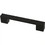 Liberty Hardware 4" or 5-1/16" Dual Mount Modern Hammered Pull Flat Black