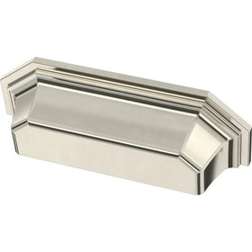Liberty Hardware 3" Facted Cup Pull Polished Nickel