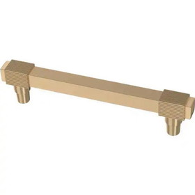 Liberty Hardware 5-1/16" Fluted Square Pull Champagne Bronze