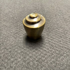 Liberty Hardware 1-1/8" Heavy Scroll Knob Antique Brass