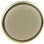 Liberty Hardware 1-3/16" Elegant Knob Polished Brass with Almond Ceramic Center