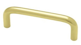 Liberty Hardware 3" Wire Pull - Solid Polished Brass