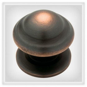 Liberty Hardware 1-1/3" Avante Knob Bronze with Copper Highlights