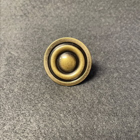 Liberty 1-5/16" Round Target Knob Antique Brass