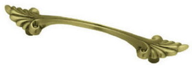 Liberty LQ-P73000V-AB-C7 3" Traditional Bow Leaf Ends Pull Antique Brass
