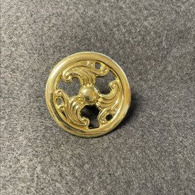 Liberty 1-1/2" Open Wing Design Knob Polished Brass