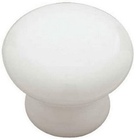 Liberty Hardware (2 Pack) 1-1/4" Ceramic Round Knob White