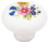 Liberty Hardware 1-3/8" Floral Ceramic Knob White