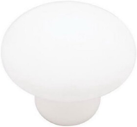 Brainerd LQ-P95713H-W-C7 1-3/8" Round Ceramic Knob White