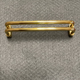 Liberty Hardware 3-3/4" Solid Brass Rail Style Pull Polished  Brass