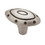 Liberty Hardware 1-3/4" Ring & Dot Oval Knob Brushed Satin Pewter