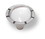 Liberty Hardware 1-1/4" Lilly Knob Clear Glass & Brushed Satin Pewter