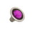Liberty Hardware 1-1/4"  Glass Knob Amethyst and Brushed Satin Pewter