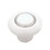 Liberty Hardware 1-1/2" White Ceramic Knob with Chrome Insert