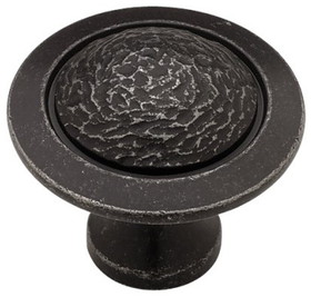 Liberty Hardware 1-1/2" Rough & Smooth Knob Pewter