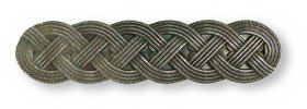 Liberty Hardware 3" or 3-3/4" Dual Mount Braid Rope Pull Pewter