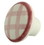 Liberty Hardware 1-1/2" Ceramic Knob White with Pink Stripes