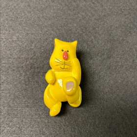Liberty LQ-PN0570V-SAM-D Cast Resin Painted Yellow Cat